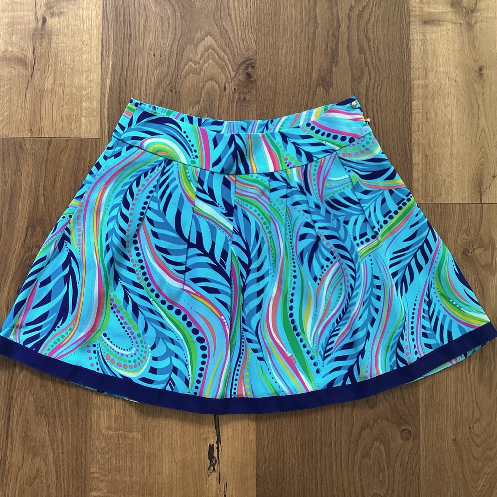 Lilly Pulitzer Multi Color Moira Silk Skirt